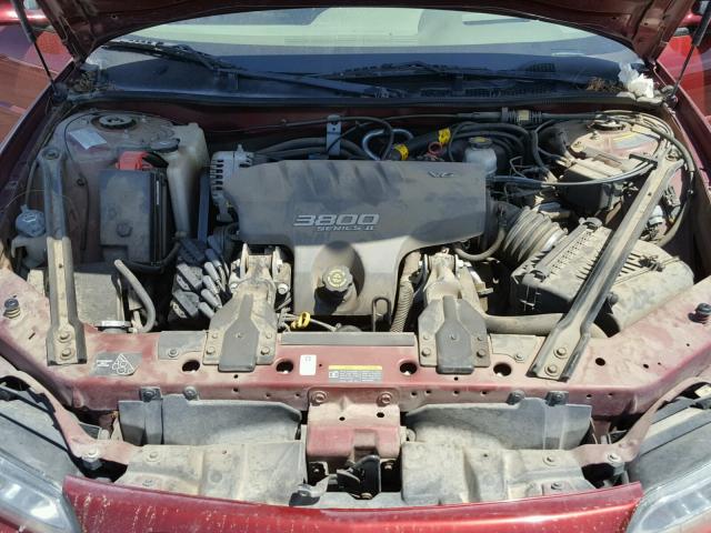 1G2WP52KX2F205251 - 2002 PONTIAC GRAND PRIX BURGUNDY photo 7