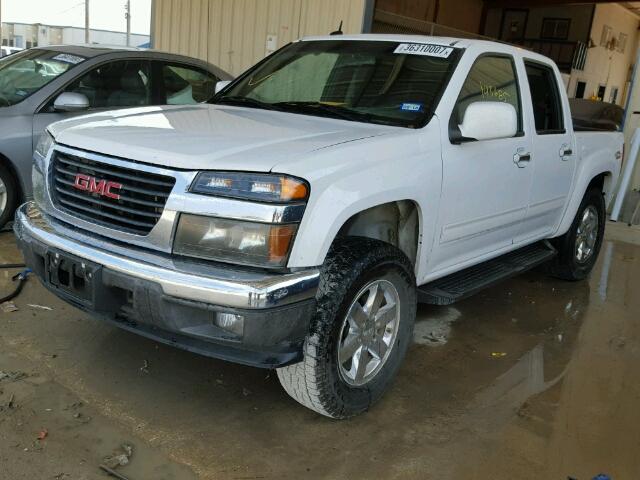 1GTH6MFE8B8100217 - 2011 GMC CANYON SLE WHITE photo 2