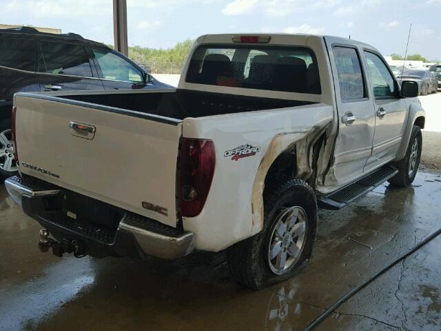 1GTH6MFE8B8100217 - 2011 GMC CANYON SLE WHITE photo 4