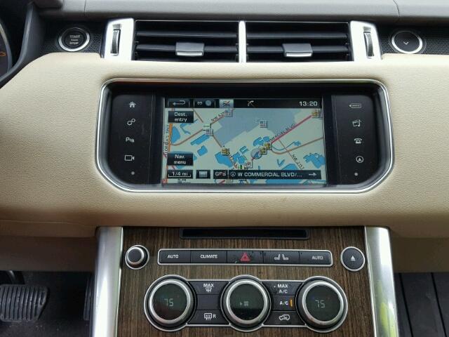 SALWG2PF6GA599351 - 2016 LAND ROVER RANGE ROVE WHITE photo 9