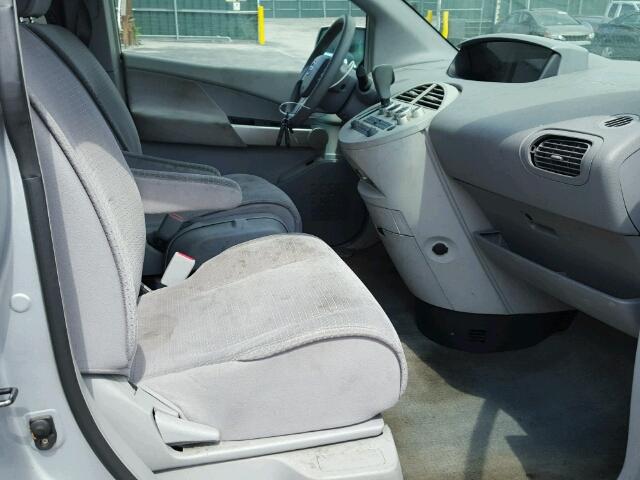 5N1BV28U36N127961 - 2006 NISSAN QUEST S SILVER photo 5