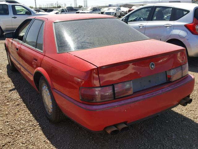 1G6KY53B7NU811115 - 1992 CADILLAC SEVILLE TO RED photo 3