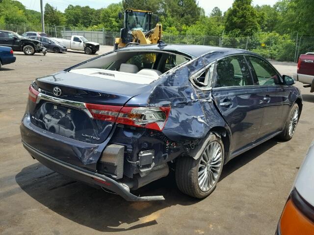 4T1BK1EB1GU223018 - 2016 TOYOTA AVALON XLE BLUE photo 4