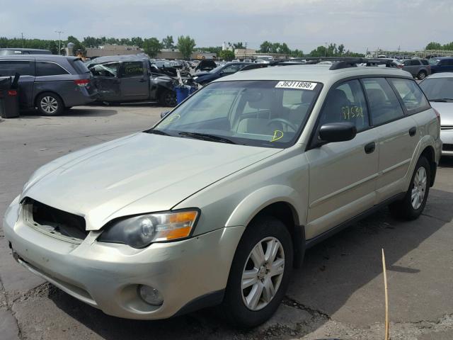 4S4BP61C057354076 - 2005 SUBARU LEGACY OUT BEIGE photo 2