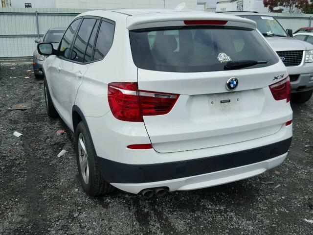 5UXWX5C57CL725638 - 2012 BMW X3 XDRIVE2 WHITE photo 3