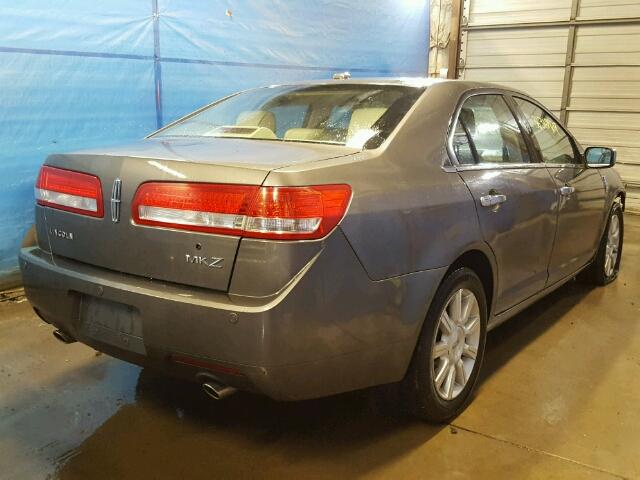 3LNHL2GC7BR754968 - 2011 LINCOLN MKZ GRAY photo 4