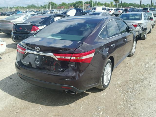 4T1BK1EB5EU101789 - 2014 TOYOTA AVALON BAS RED photo 4