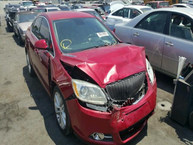 1G4PP5SK3D4157957 - 2013 BUICK VERANO RED photo 1