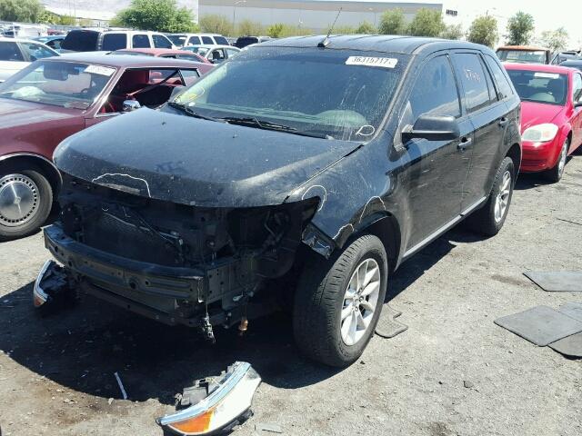 2FMDK3GC6EBA95467 - 2014 FORD EDGE SE BLACK photo 2