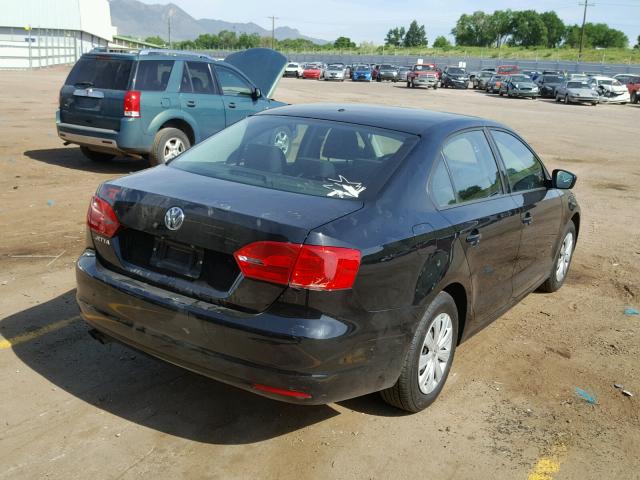 3VW2K7AJ8EM436311 - 2014 VOLKSWAGEN JETTA BASE 黑色 照片 4