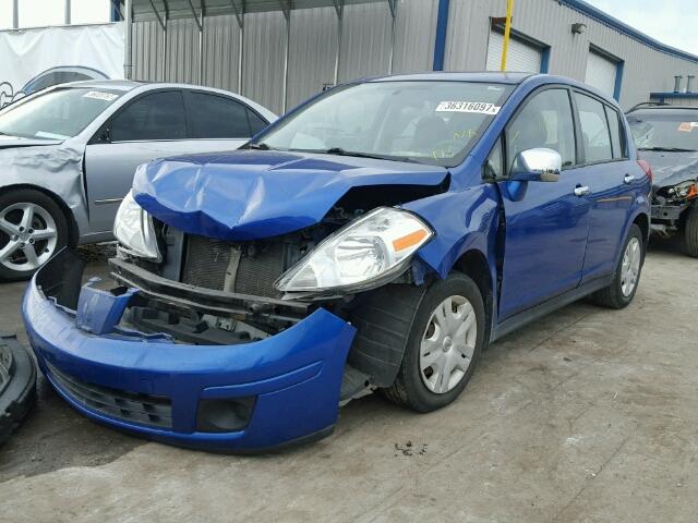 3N1BC1CP0AL403899 - 2010 NISSAN VERSA S/SL BLUE photo 2