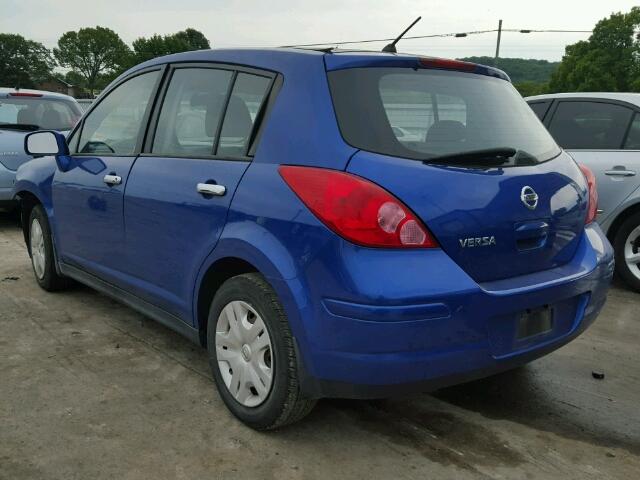 3N1BC1CP0AL403899 - 2010 NISSAN VERSA S/SL BLUE photo 3