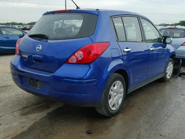 3N1BC1CP0AL403899 - 2010 NISSAN VERSA S/SL BLUE photo 4