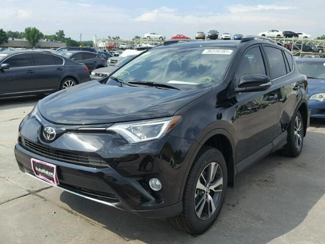 2T3RFREV6HW610135 - 2017 TOYOTA RAV4 XLE BLACK photo 2