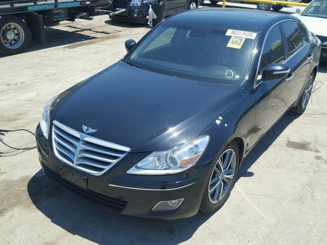 KMHGC46F29U035147 - 2009 HYUNDAI GENESIS 4. BLACK photo 2