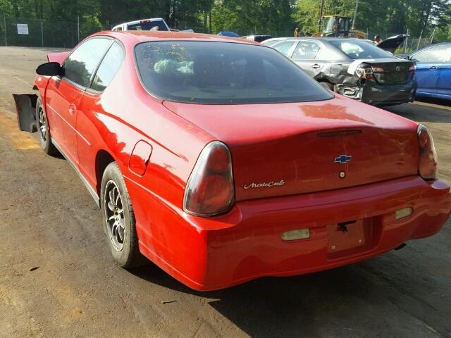 2G1WW12EX39438647 - 2003 CHEVROLET MONTE CARL 红色 照片 3