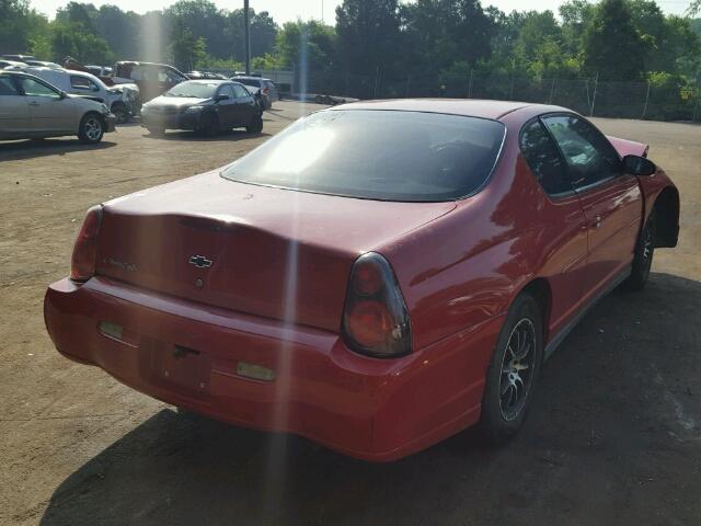 2G1WW12EX39438647 - 2003 CHEVROLET MONTE CARL 红色 照片 4