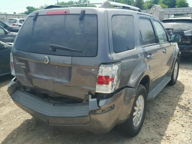 4M2CU87G59KJ17135 - 2009 MERCURY MARINER PR GRAY photo 4