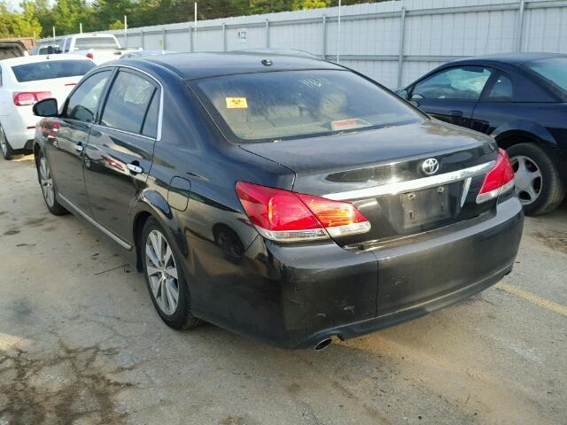 4T1BK3DB7BU402220 - 2011 TOYOTA AVALON/LIM BLACK photo 3