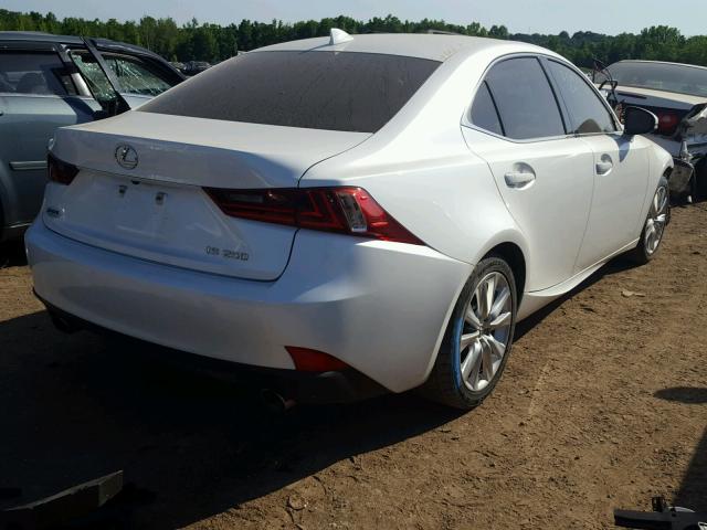 JTHBF1D27E5037208 - 2014 LEXUS IS 250 WHITE photo 4