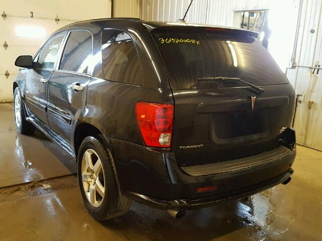 2CKDL537886020765 - 2008 PONTIAC TORRENT GX BLACK photo 3