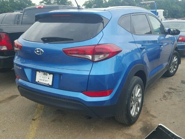 KM8J33A43GU101157 - 2016 HYUNDAI TUCSON LIM BLUE photo 4