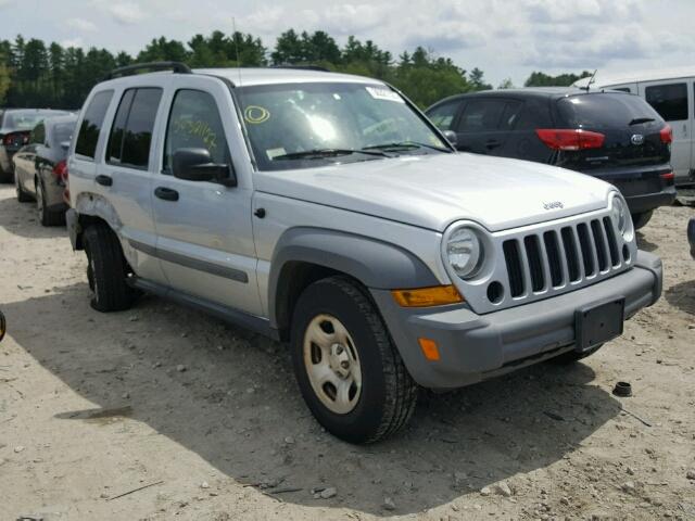 1J4GL48K45W711363 - 2005 JEEP LIBERTY SP GRAY photo 1