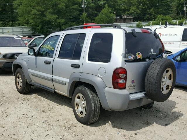 1J4GL48K45W711363 - 2005 JEEP LIBERTY SP GRAY photo 3