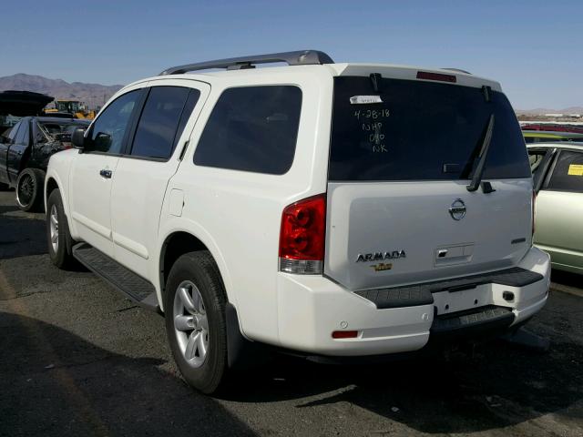 5N1BA0ND2EN612837 - 2014 NISSAN ARMADA SV WHITE photo 3