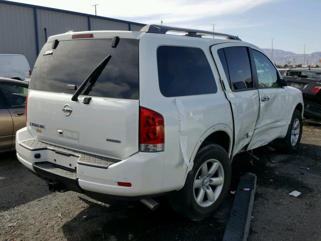 5N1BA0ND2EN612837 - 2014 NISSAN ARMADA SV WHITE photo 4