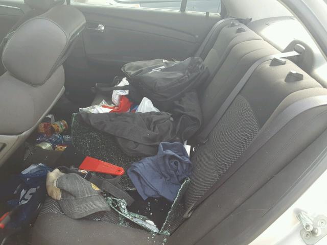 1G1ZH57B19F249995 - 2009 CHEVROLET MALIBU 1LT WHITE photo 6