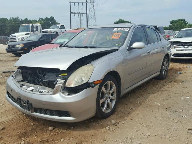 JNKCV51F05M302918 - 2005 INFINITI G35 SILVER photo 2