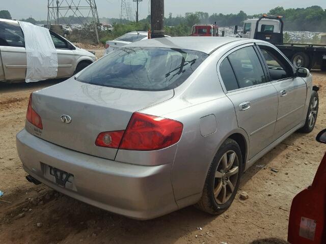 JNKCV51F05M302918 - 2005 INFINITI G35 SILVER photo 4