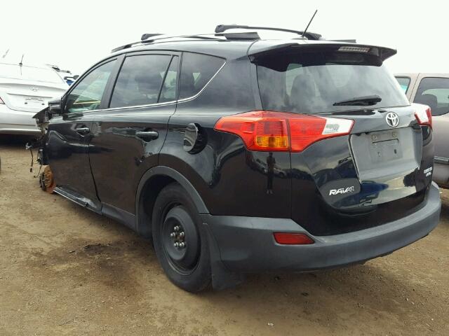 2T3DFREV7DW033250 - 2013 TOYOTA RAV4 BLACK photo 3