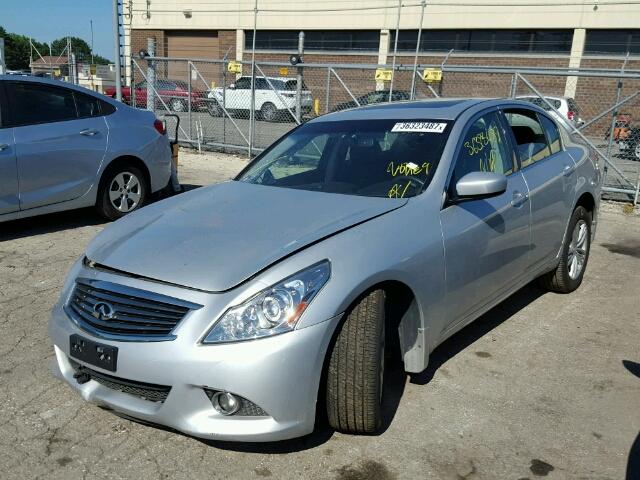 JN1CV6ARXDM769363 - 2013 INFINITI G37 SILVER photo 2