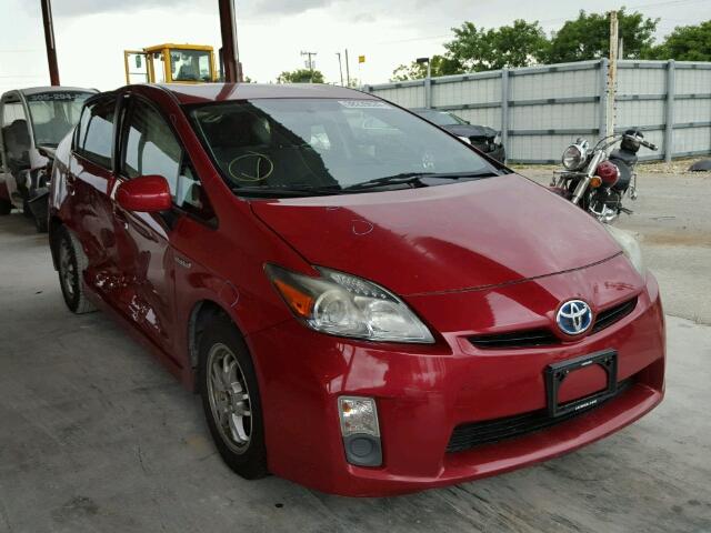 JTDKN3DU1A5182031 - 2010 TOYOTA PRIUS RED photo 1