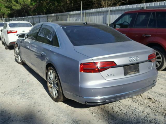 WAU3MAFD5FN009738 - 2015 AUDI A8 L TDI SILVER photo 3