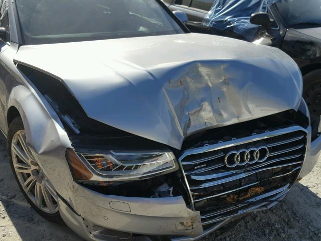 WAU3MAFD5FN009738 - 2015 AUDI A8 L TDI 银色 照片 9