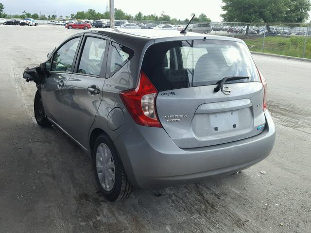 3N1CE2CP1FL404765 - 2015 NISSAN VERSA NOTE GRAY photo 3