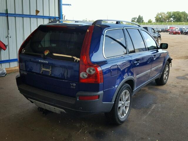 YV4CZ852861277524 - 2006 VOLVO XC90 BLUE photo 4