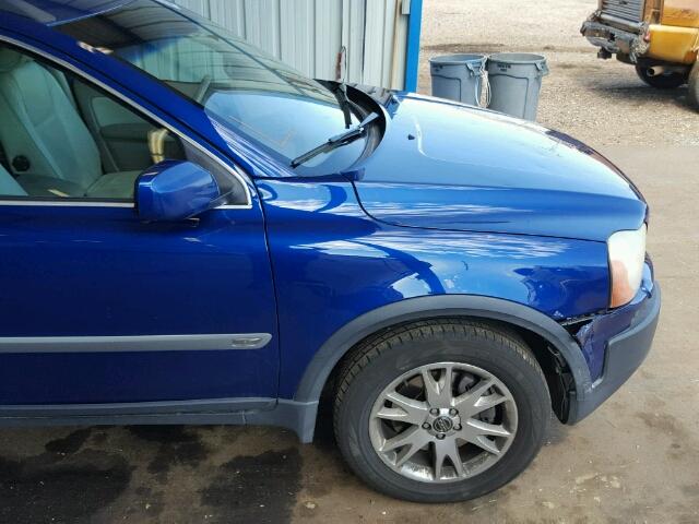 YV4CZ852861277524 - 2006 VOLVO XC90 BLUE photo 9