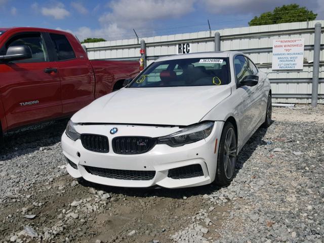 WBA4R7C53HK679766 - 2017 BMW 430I WHITE photo 2