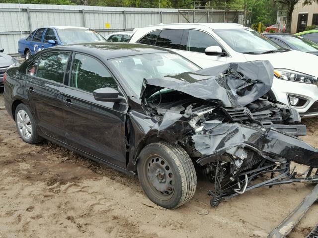 3VW2K7AJ8CM346802 - 2012 VOLKSWAGEN JETTA BASE 黑色 照片 1