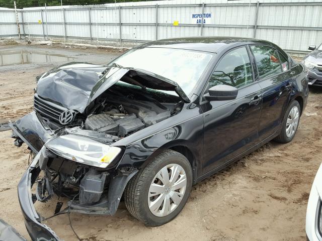 3VW2K7AJ8CM346802 - 2012 VOLKSWAGEN JETTA BASE 黑色 照片 2