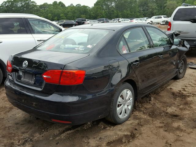 3VW2K7AJ8CM346802 - 2012 VOLKSWAGEN JETTA BASE 黑色 照片 4