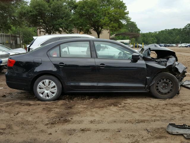 3VW2K7AJ8CM346802 - 2012 VOLKSWAGEN JETTA BASE 黑色 照片 9