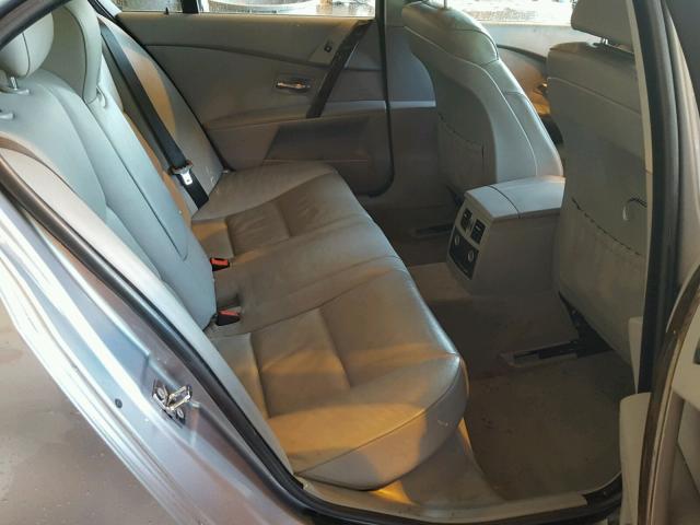 WBANF33596CS37569 - 2006 BMW 525 XI SILVER photo 6