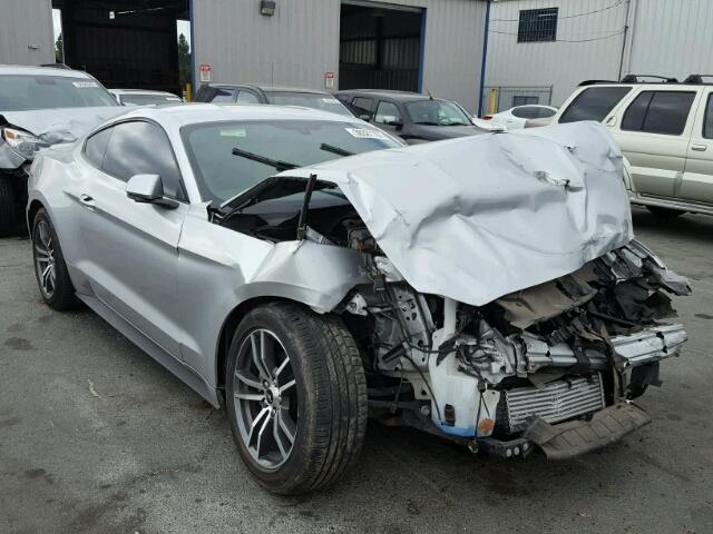 1FA6P8TH9F5313765 - 2015 FORD MUSTANG SILVER photo 1