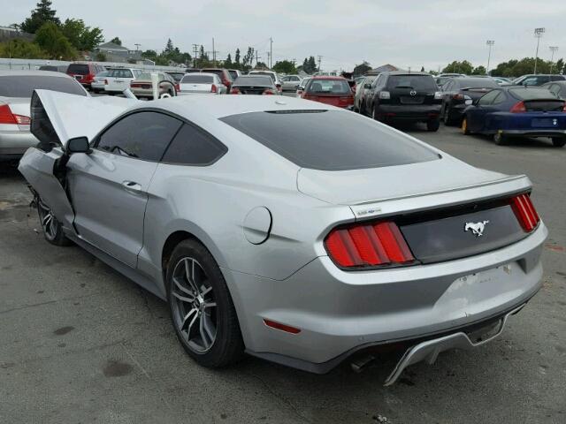 1FA6P8TH9F5313765 - 2015 FORD MUSTANG SILVER photo 3
