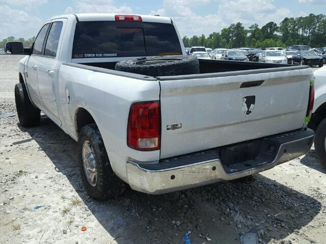 3D7TP2CL1BG506886 - 2011 DODGE RAM 2500 WHITE photo 3